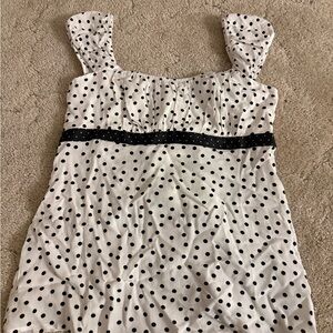 Hollister Polka Dot Babydoll Top